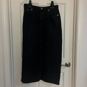 Topshop denim maxi skirt